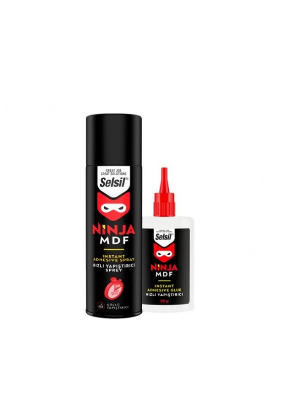 Selsil Ninja Mdf Hızlı Yapıştırıcı Kit 200ml + 50 Gr.